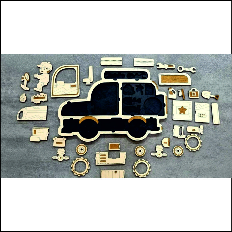 Dėlionė Kelioninis automobilis