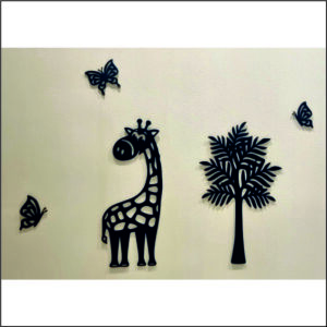 Sienos dekoracija Žirafa